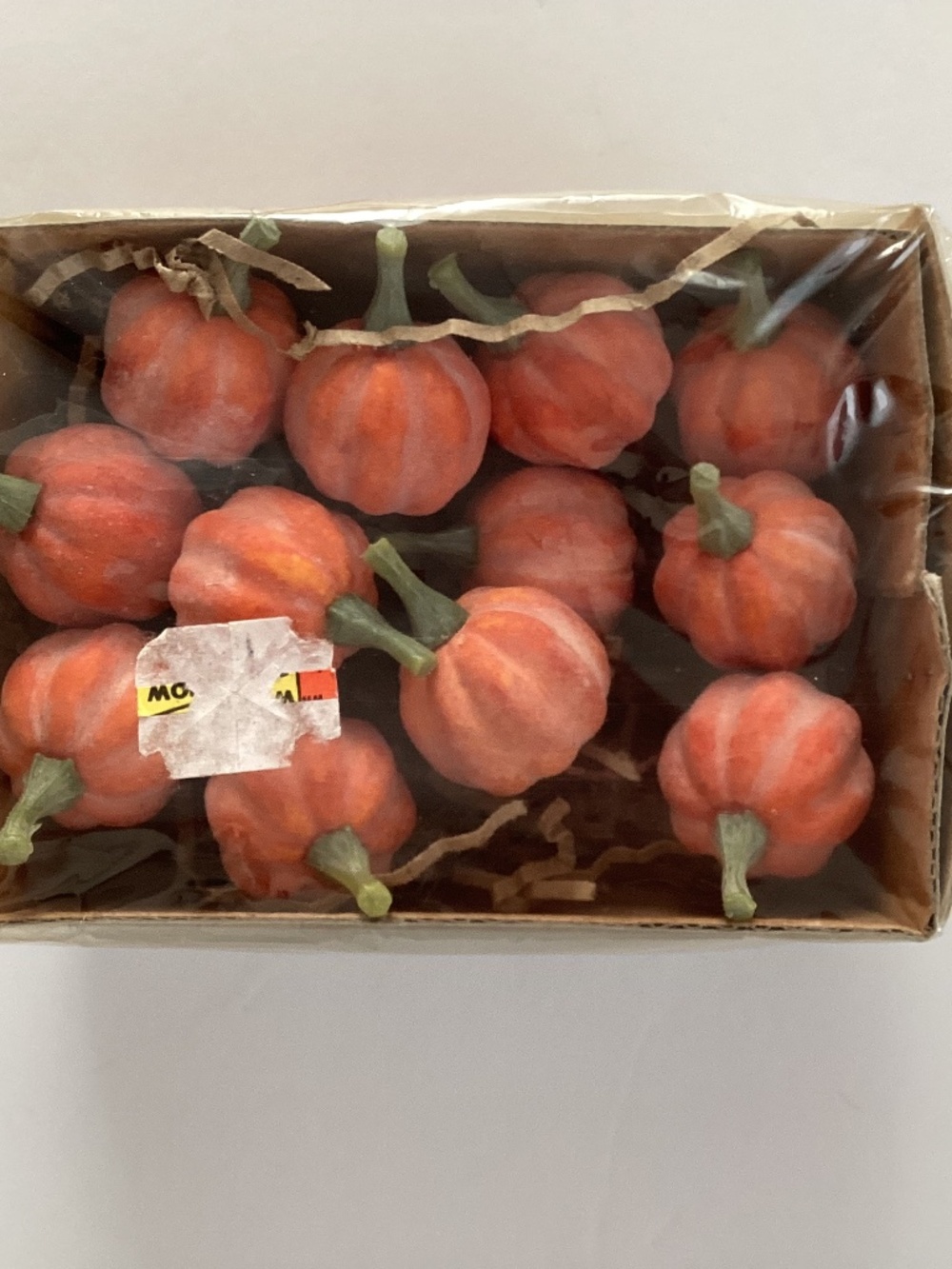 Vtg Wang’s International Miniature Pumpkins Classic Set of 12 Fall Halloween